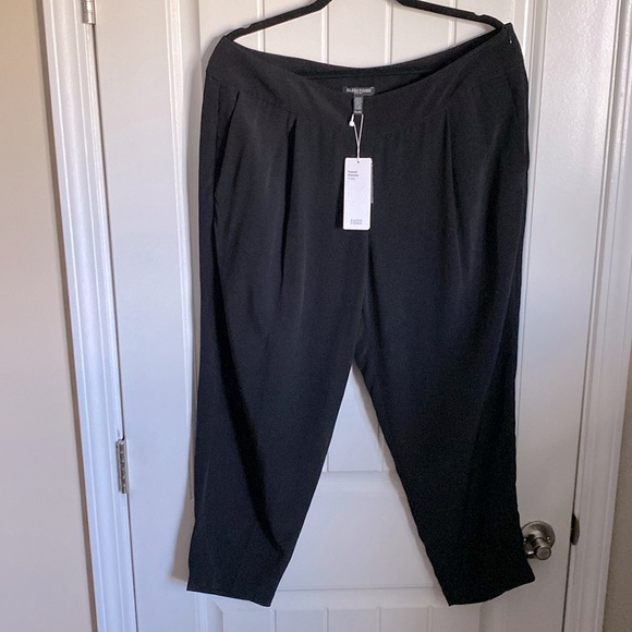 NWT Eileen Fisher Black Slouchy Pant. Size - Petite Large - Picture 5 of 10